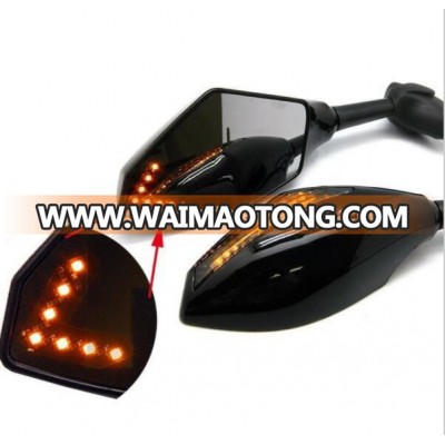 Motorcycle Rearview Mirrors with LED Turn Signal Integrated Yzf Fzr 600 1000 R1 R6 FZ1 FZ6